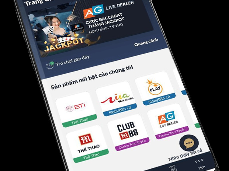 Casino trực tiếp với người chia bài thật tại 55win