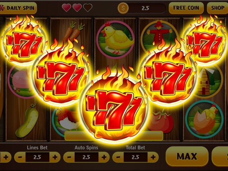 Hình ảnh máy đánh bạc cổ điển với các biểu tượng may mắn tại 55win